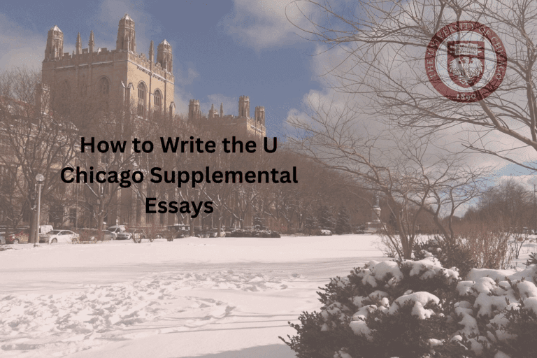 How to write the U Chicago Essays
